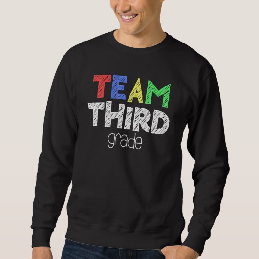 Team derde graad 3e graad terug naar school trui (Voorkant)
