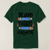 Team derde graad grappigheids 3de terug naar schoo t-shirt (Design voorkant)