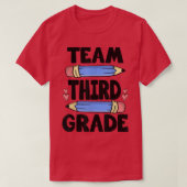 Team derde graad grappigheids 3de terug naar schoo t-shirt (Design voorkant)