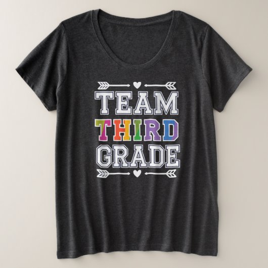 Team derde graad grote maat t-shirt (Design voorkant)