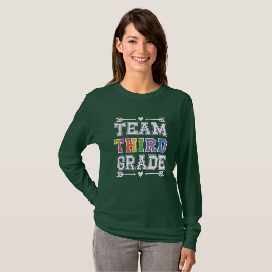 Team derde graad t-shirt (Voorkant volledig)