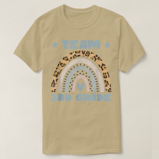 Team derde graad terug naar school leraar student  t-shirt (Design voorkant)