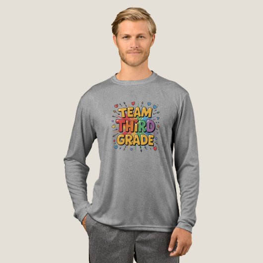 Team derde graad Tri-Blend shirt (Voorkant)
