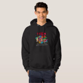 Team derde klas 3e terug naar school leraar Stud Hoodie (Voorkant volledig)