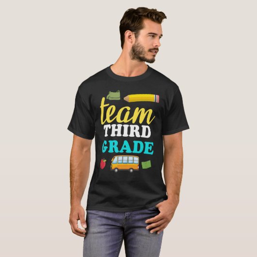 team derde rang t-shirt (Voorkant volledig)
