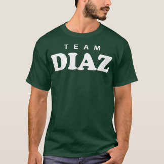 Team Diaz Personalized Surname Bride Groom Family  T-shirt