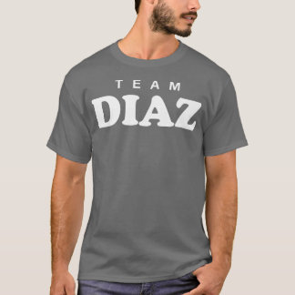 Team Diaz Persoonlijke familienaam Bride Groom T-shirt