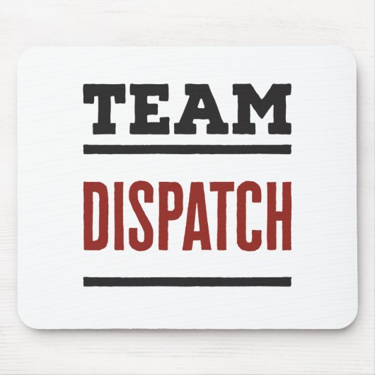 Team Dispatch 911 Emergency Dispatcher Muismat (Voorkant)