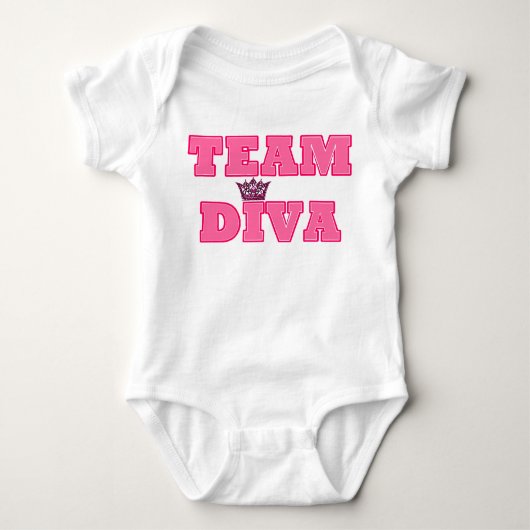 Team Diva Baby T-shirt (Voorkant)