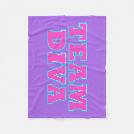 Team Diva Fleece Blankets (Voorkant)