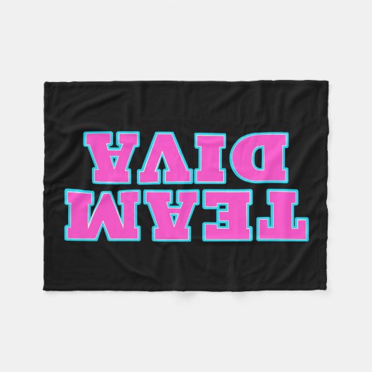 Team Diva Fleece Blankets (Voorkant (Horizontaal))