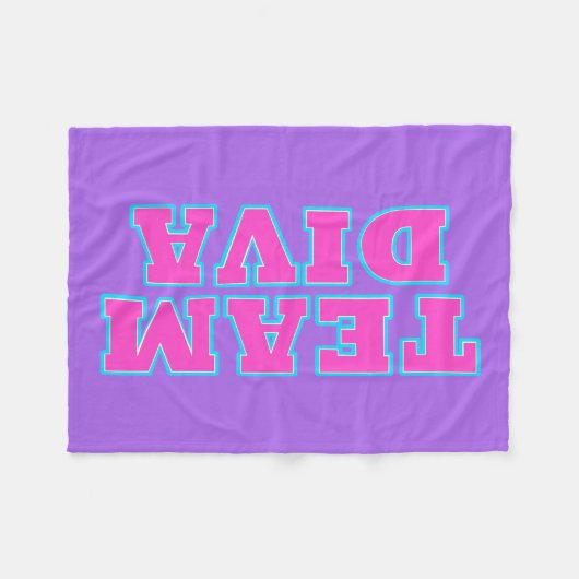 Team Diva Fleece Blankets Deken (Voorkant (Horizontaal))