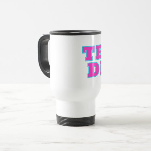 TEAM DIVA Travel Mug Reisbeker (Voorkant links)