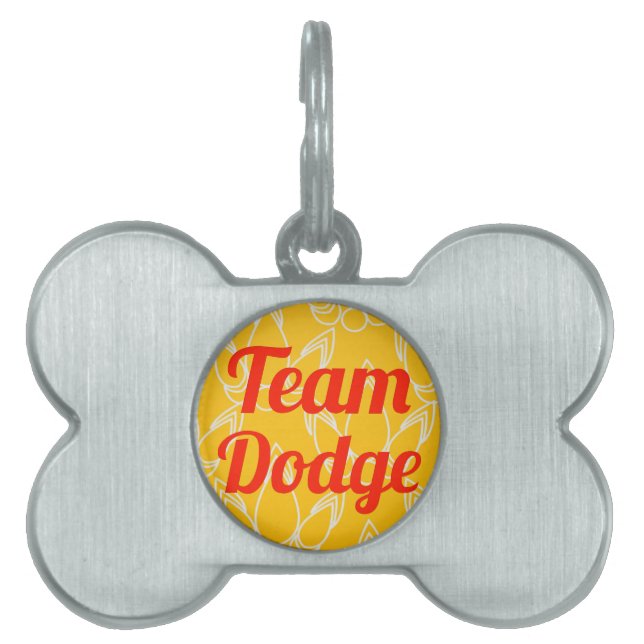 Team Dodge Huisdieren Naamplaatje (voorkant)