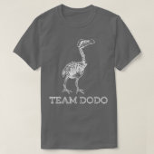 Team Dodo Fossil Skeleton Bird Paleontology T-shirt (Design voorkant)