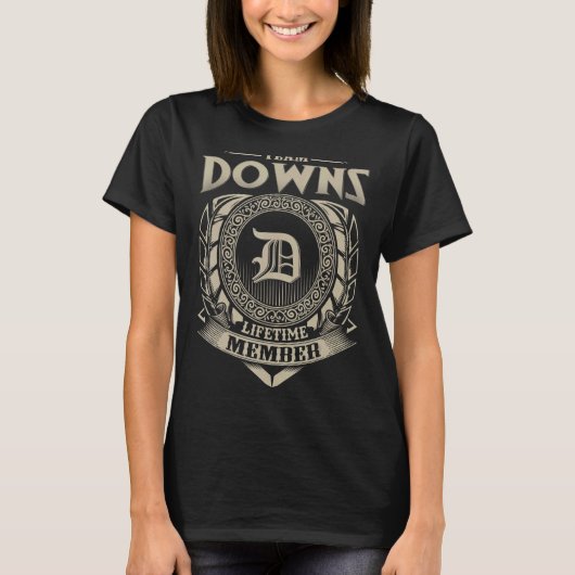Team DOWNS Lifetime Lid DOWNS Familie T-shirt (Voorkant)