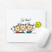Team Drie Cheerleaders Mousepad Muismat (Met muis)
