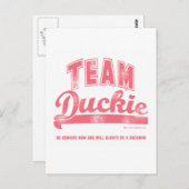 Team Duckie Briefkaart (Voorkant / Achterkant)