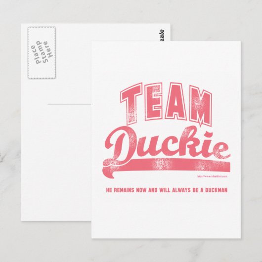 Team Duckie Briefkaart (Voorkant / Achterkant)