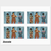 Team Dynamite Rechthoekige Sticker (Vel)