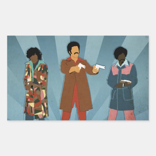 Team Dynamite Rechthoekige Sticker (Voorkant)