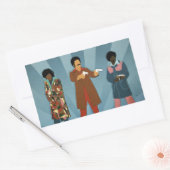 Team Dynamite Rechthoekige Sticker (Envelop)