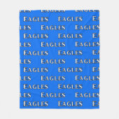 Team Eagles Blue Fleece Deken (Voorkant)