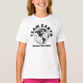 Team Earth: Lid sinds 2012 T-shirt (Voorkant)