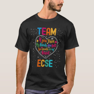 Team ECSE Appreciation Week Terug naar School Hear T-shirt