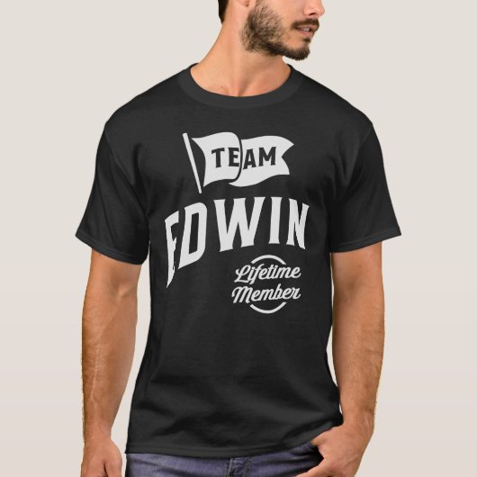 Team Edwin Lifetime-ledennaam Edwin T-shirt (Voorkant)