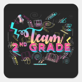 Team eerste klas 2e klas terug naar school sticker