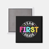Team eerstegraads docent terug naar school 1e leer magneet (Voorkant / Achterkant)
