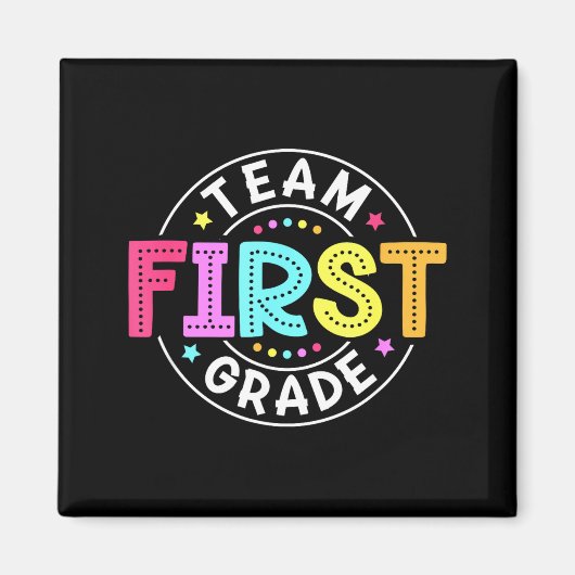 Team eerstegraads docent terug naar school 1e leer magneet (Voorkant)