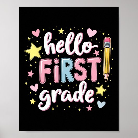 Team eerstegraads terug naar school outfit  poster (Voorkant)