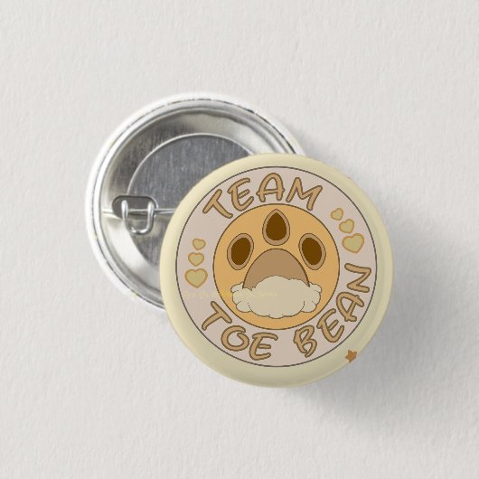 Team Eevee Toe Beans Ronde Button 3,2 Cm (Voorkant /achterkant)