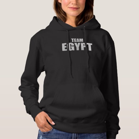 Team Egypte Land Ondersteuning Hoodie (Voorkant)