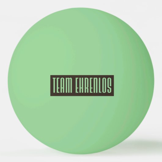 Team Ehrenlos Glow in the Dark Tischtennisball Pingpongbal (Achterkant)