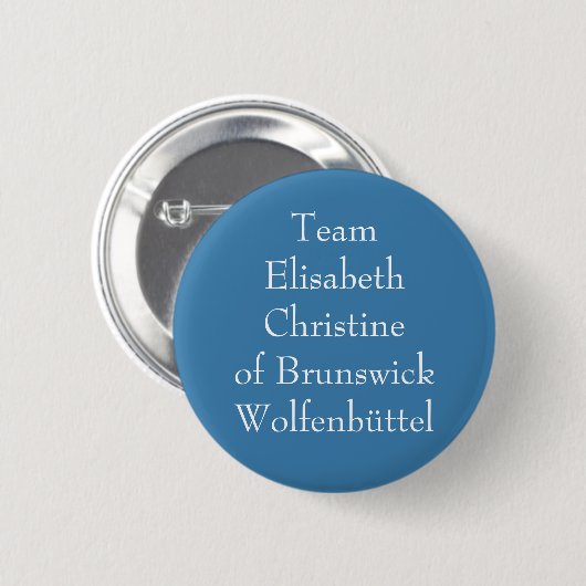 Team Elisabeth Christine van Brunswick Ronde Button 5,7 Cm (Voorkant /achterkant)