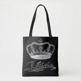 Team Elizabeth - Handtekening en kroon van de koni Tote Bag