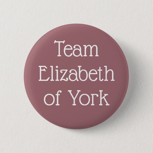 Team Elizabeth of York Ronde Button 5,7 Cm (Voorkant)