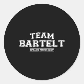 Team Elt _ Trots Familie Achternaam Geschenk Ronde Sticker