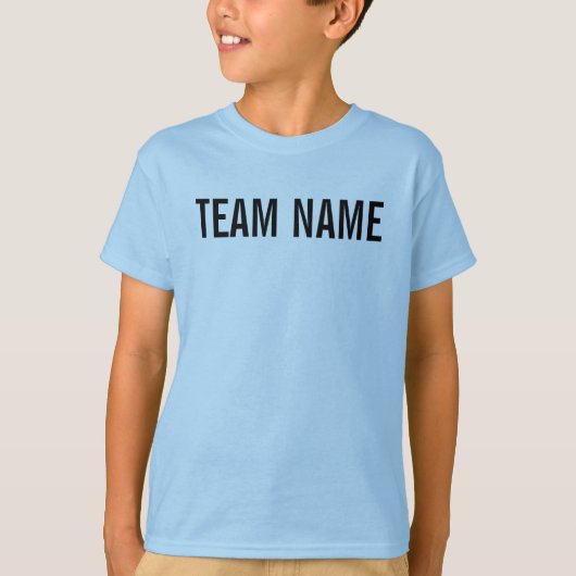 TEAM EN NUMMER T-SHIRT (Voorkant)