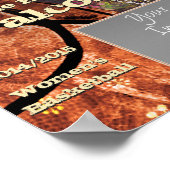 Team en speler Foto Meisjes Basketbal Poster (Hoek)