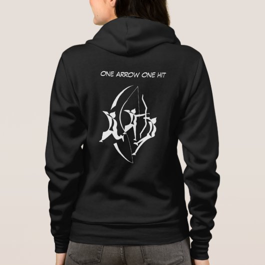 Team- en staatsboogschieten vrouwen hoodie (Achterkant)