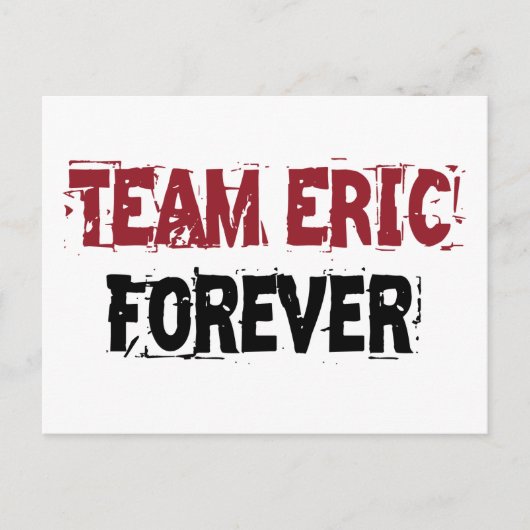 Team Eric Forever Briefkaart (Voorkant)