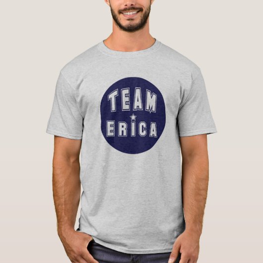 Team Erica Navy T-shirt (Voorkant)