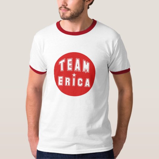 Team Erica Red T-shirt (Voorkant)
