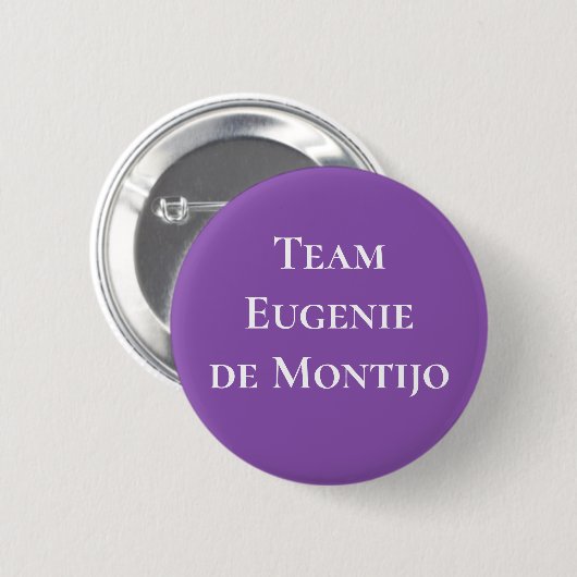Team Eugenie de Montijo Ronde Button 5,7 Cm (Voorkant /achterkant)