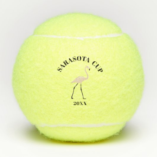 Team Event Roze Flamingo Tennisballen (Voorkant)