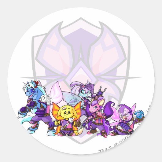 Team Faerieland Group Ronde Sticker (Voorkant)